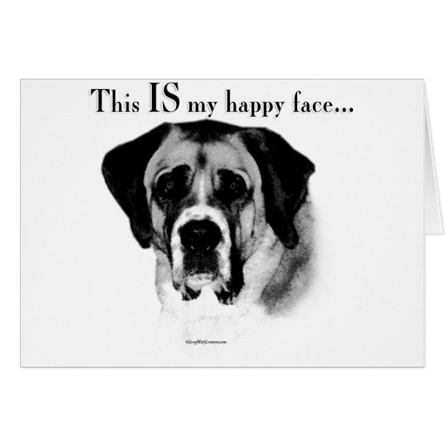 Saint Bernard Happy Face (Vorderseite (Horizontal))