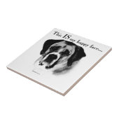 Saint Bernard Happy Face Fliese (Seite)