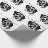 Saint Bernard Happy Face Geschenkpapier (Ecke)