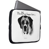 Saint Bernard Happy Face Laptopschutzhülle (Vorne Rechts)