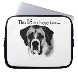 Saint Bernard Happy Face Laptopschutzhülle
