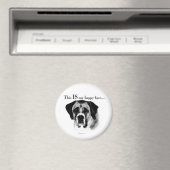 Saint Bernard Happy Face Magnet (In Situ (Geschirrspüler))
