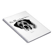 Saint Bernard Happy Face Notizblock (Rechte Seite)
