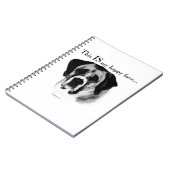 Saint Bernard Happy Face Notizblock (Linke Seite)