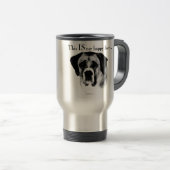 Saint Bernard Happy Face Reisebecher (VorderseiteRechts)