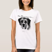 Saint Bernard Happy Face T-Shirt (Vorderseite)