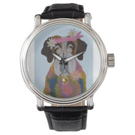 Saint Bernard Hippie Armbanduhr