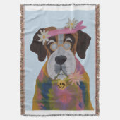 Saint Bernard Hippie Decke (Vorderseite Vertikal)