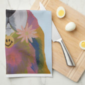 Saint Bernard Hippie Geschirrtuch (Viertel Falte)