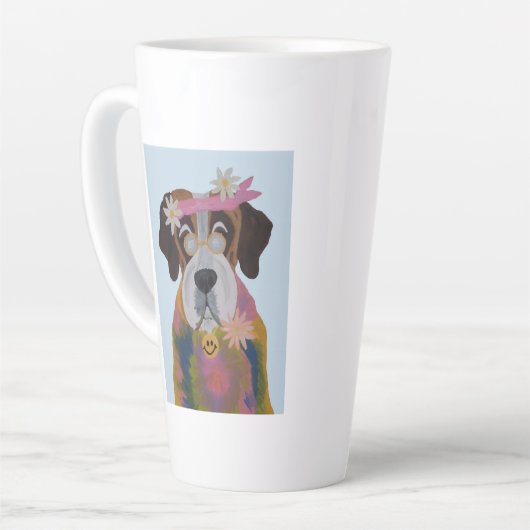 Saint Bernard Hippie Milchtasse (Linke Ecke)