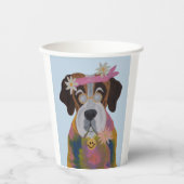 Saint Bernard Hippie Pappbecher (Vorderseite)