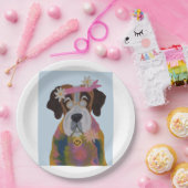 Saint Bernard Hippie Pappteller (Party)