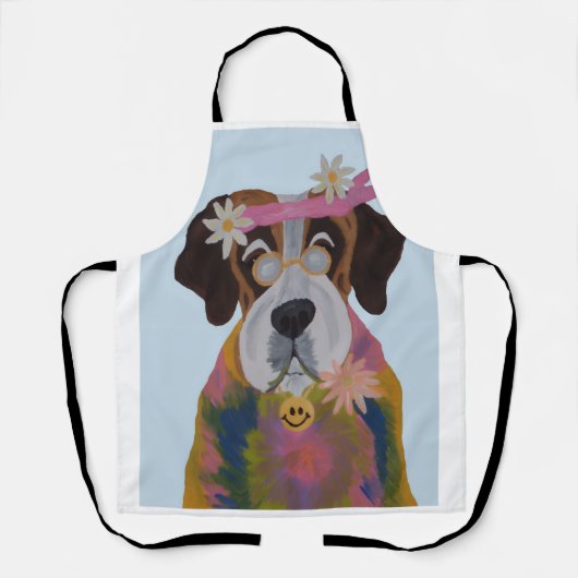 Saint Bernard Hippie Schürze (Vorderseite)