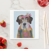 Saint Bernard Hippie Serviette (Beispiel)