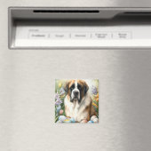 Saint Bernard Hund mit Ostereiern Urlaub Magnet (In Situ (Geschirrspüler))