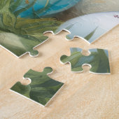 Saint Bernard Hund mit Ostereiern Urlaub Puzzle (Seite)