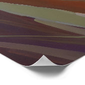 Saint Bernard Hund Tierportrait Malerei Haustier Poster (Ecke)