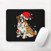 Saint Bernard Hund Weihnachtsbeleuchtung Weihnacht Mousepad (Mit Mouse)