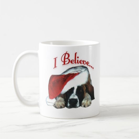 Saint Bernard I glaube Kaffeetasse (Links)