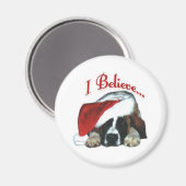 Saint Bernard I glaube - Magnet (Vorderseite/Rückseite)