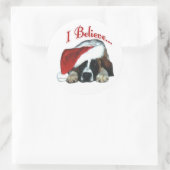 Saint Bernard Ich glaube Sticker (Tasche)