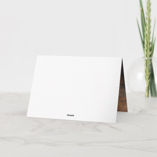 Saint Bernard im Herbst Leaves Fall Inspiriert Karte (Rückseite)