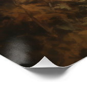 Saint Bernard im Herbst Leaves Fall Inspiriert Poster (Ecke)