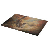 Saint Bernard im Herbst Leaves Fall Inspiriert Schneidebrett (Ecke)