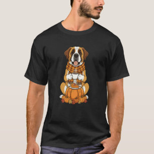 Saint Bernard Kaffee Herbst Erntedankfest Damen T-Shirt