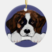 Saint Bernard Keramik Ornament (Vorne)