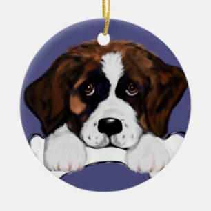 Saint Bernard Keramik Ornament