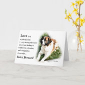 Saint Bernard Kunstgeschenke Karte (Gelbe Blume)