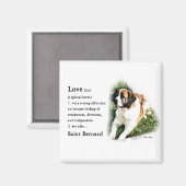 Saint Bernard Kunstgeschenke Magnet (Vorderseite/Rückseite)