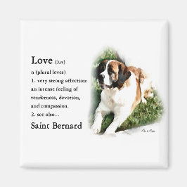Saint Bernard Kunstgeschenke Magnet
