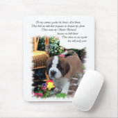 Saint Bernard Kunstgeschenke Mousepad (Mit Mouse)