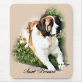 Saint Bernard Kunstgeschenke Mousepad (Vorne)