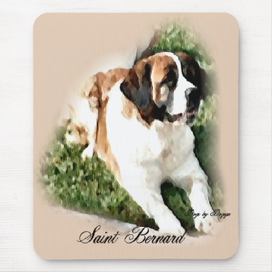 Saint Bernard Kunstgeschenke Mousepad (Vorne)