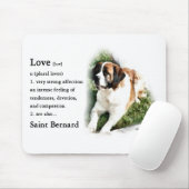 Saint Bernard Kunstgeschenke Mousepad (Mit Mouse)