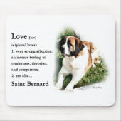 Saint Bernard Kunstgeschenke Mousepad (Vorne)