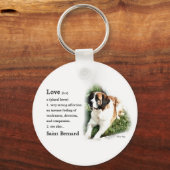 Saint Bernard Kunstgeschenke Schlüsselanhänger (Vorderseite)