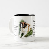 Saint Bernard Kunstgeschenke Zweifarbige Tasse (Vorderseite Links)