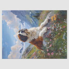 Saint Bernard Landschaftliche Wildblume Seidenpapier