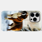 Saint Bernard Lassen Sie es Schnee Weihnachten Case-Mate iPhone Hülle (Rückseite (Horizontal))