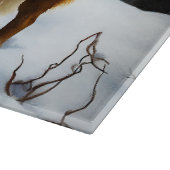 Saint Bernard Lassen Sie es Schnee Weihnachten Schneidebrett (Ecke)