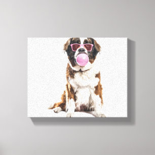 Saint Bernard Leinwanddruck