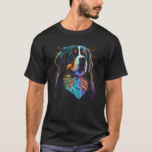 Saint Bernard Love for dog friends T-Shirt (Vorderseite)