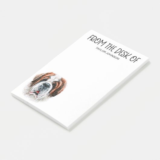 Saint Bernard Lover Post-it Klebezettel (angewinkelt)