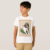 Saint Bernard Lovers Geschenke T-Shirt (Vorne ganz)