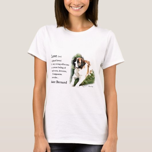 Saint Bernard Lovers T-Shirt (Vorderseite)