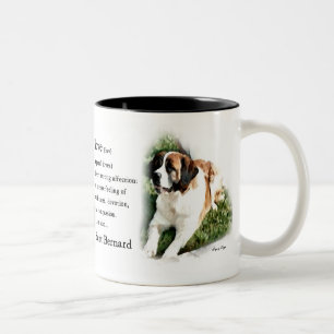Saint Bernard Lovers Zweifarbige Tasse
